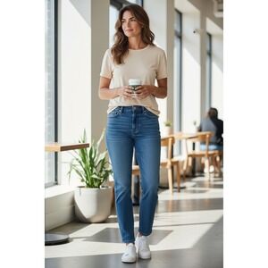Old‎ Navy High Rise Super Skinny Blue Wash Jeans Women Size 10